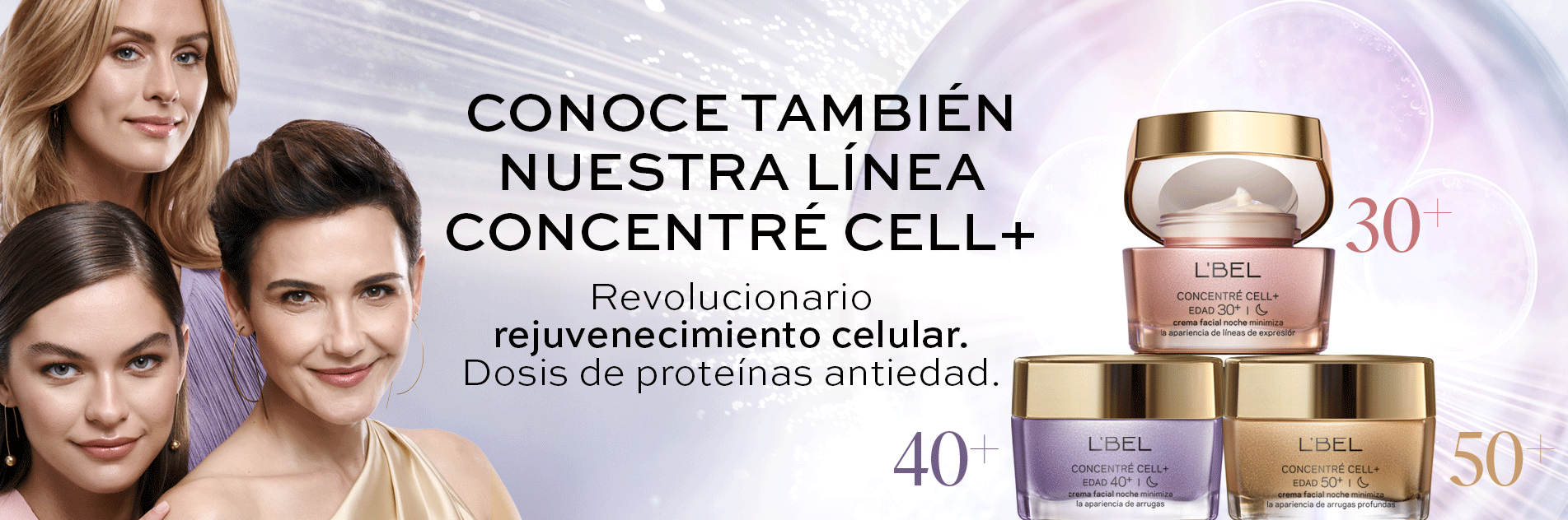 Tratamientos faciales para reducir las arrugas y líneas de expresión Concentré Cell+.