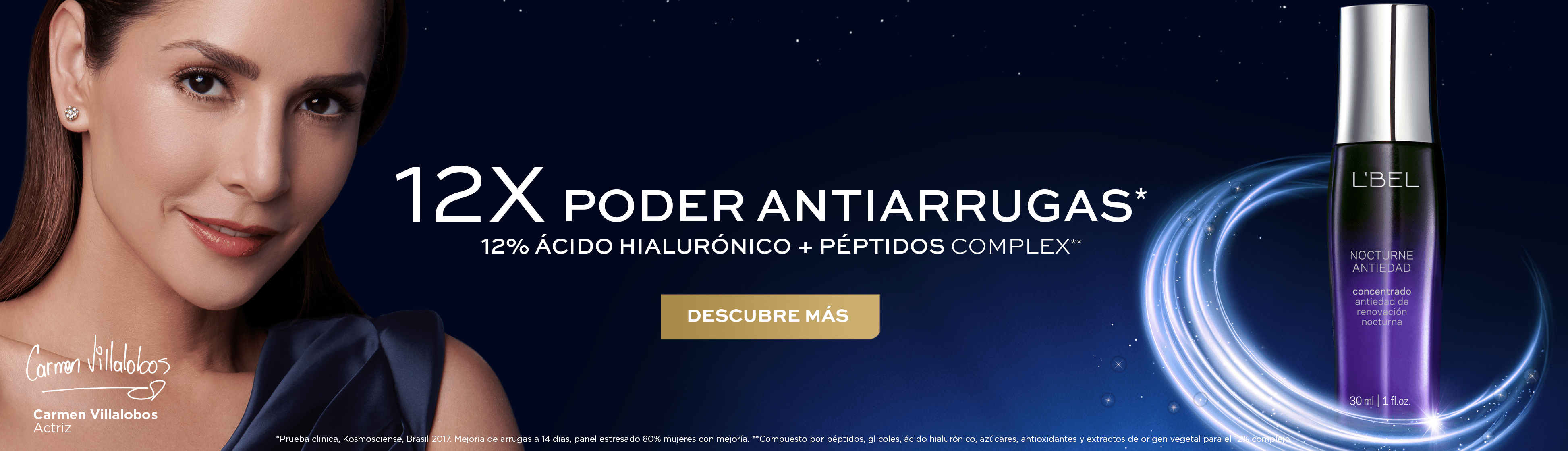 Sérum hidratante de la línea de tratamiento facial Nocturne