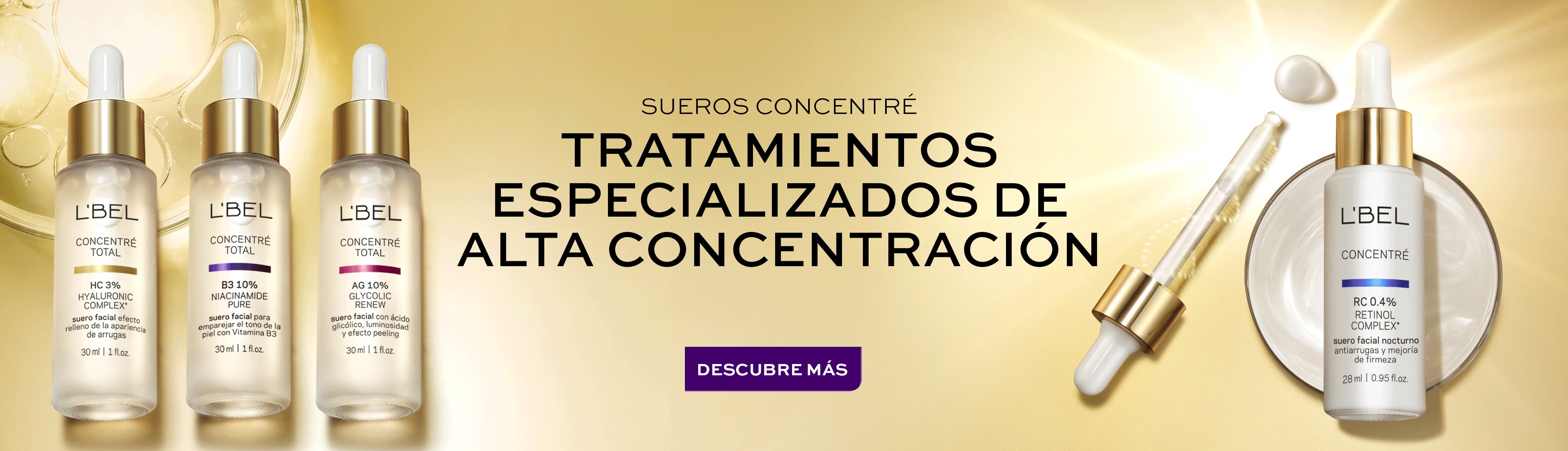 Tratamientos faciales para reducir las arrugas y líneas de expresión Concentré Cell+.